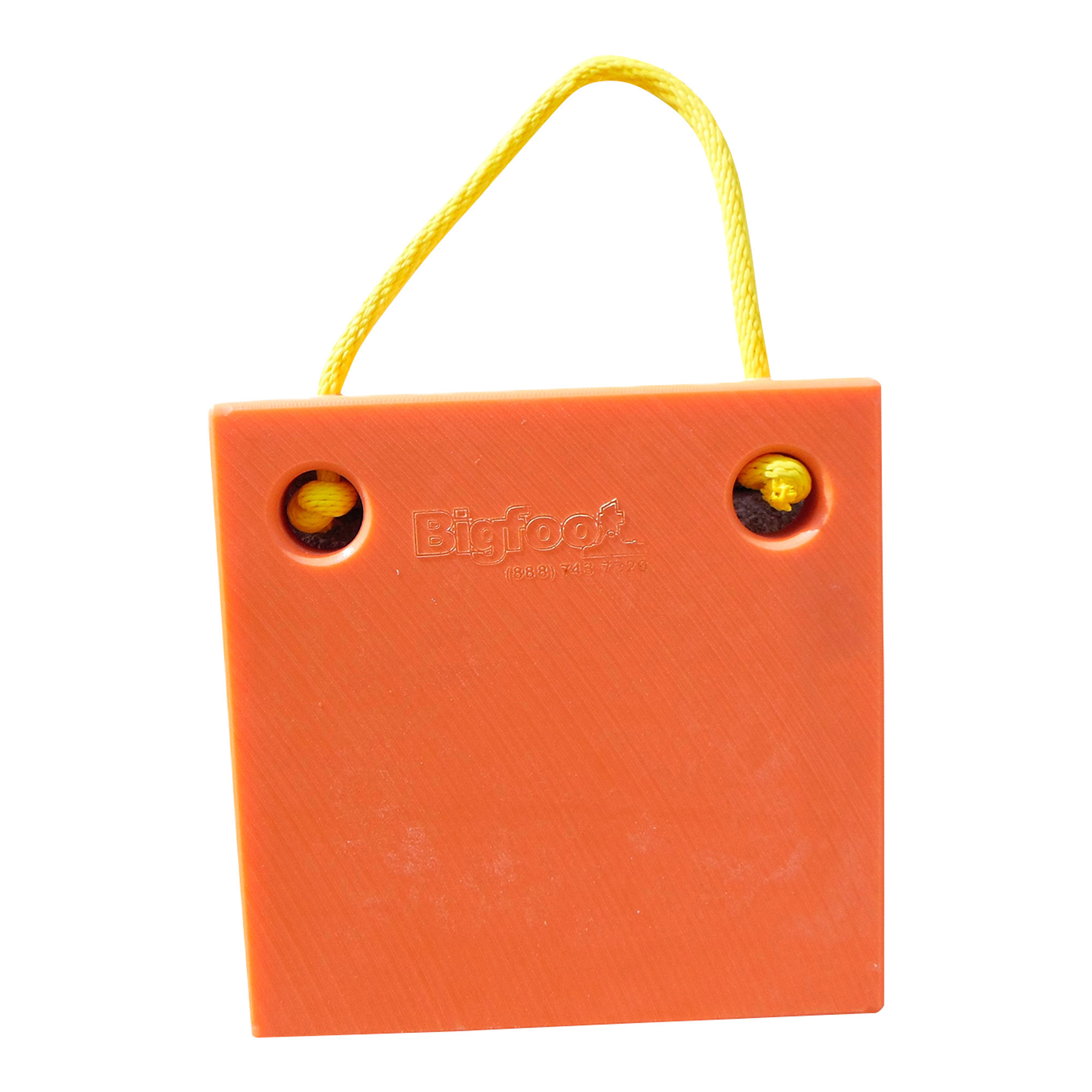 Bigfoot 4-Pc. Set of Safety Orange Outrigger Pads with Rope Handles, Model# P121215 SO-4PACK